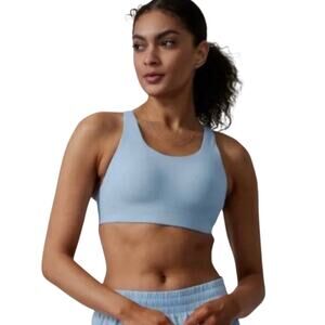 Athleta Advance Sports High Impact Bra Coastal Blue Size 34 D